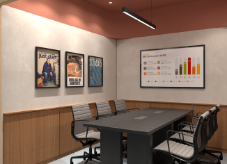 Meeting room in coworking space